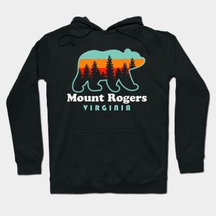 Mount Rogers Virginia Hiking Bear Hoodie